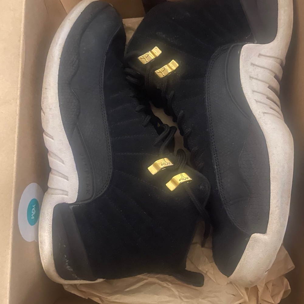 Jordan Black and Gold Sneakers